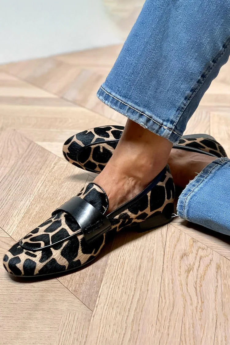 Lane - Animal Print Loafer With Elegant Detail