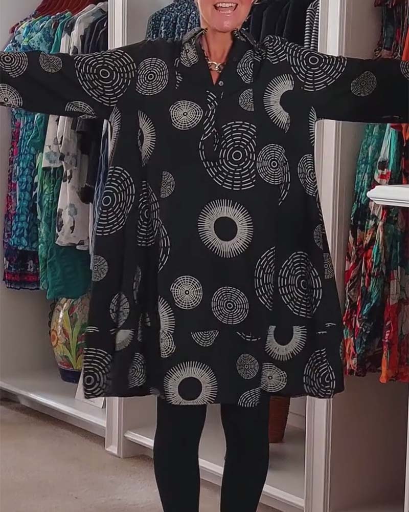 Meliora - Boho Pattern Tunic Dress