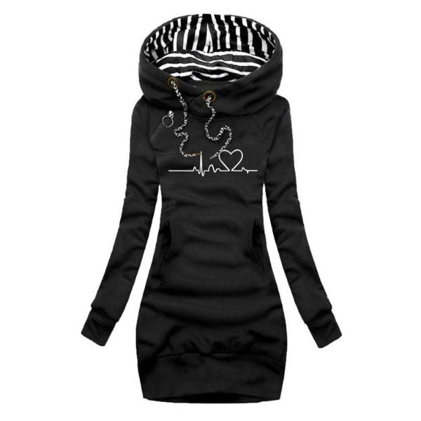 Mila - Cozy Cat Hoodie Dress