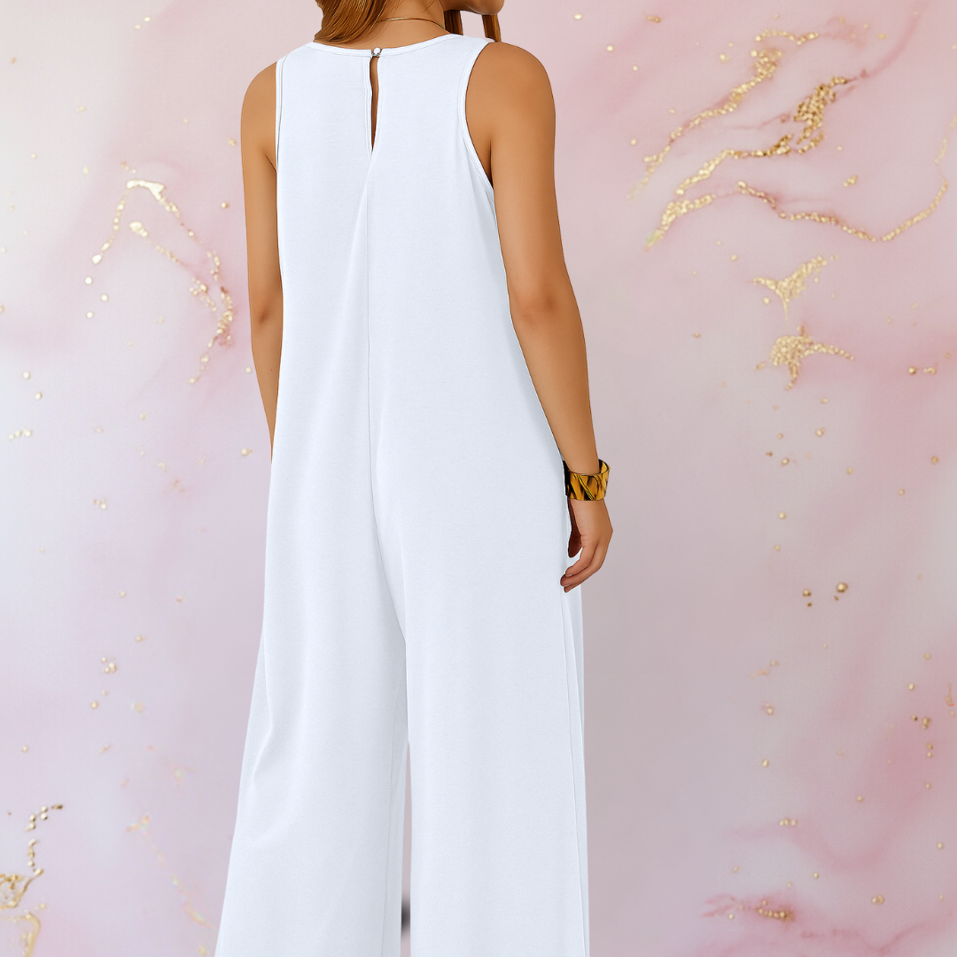 Grace | Wide-Leg Sleeveless Jumpsuit
