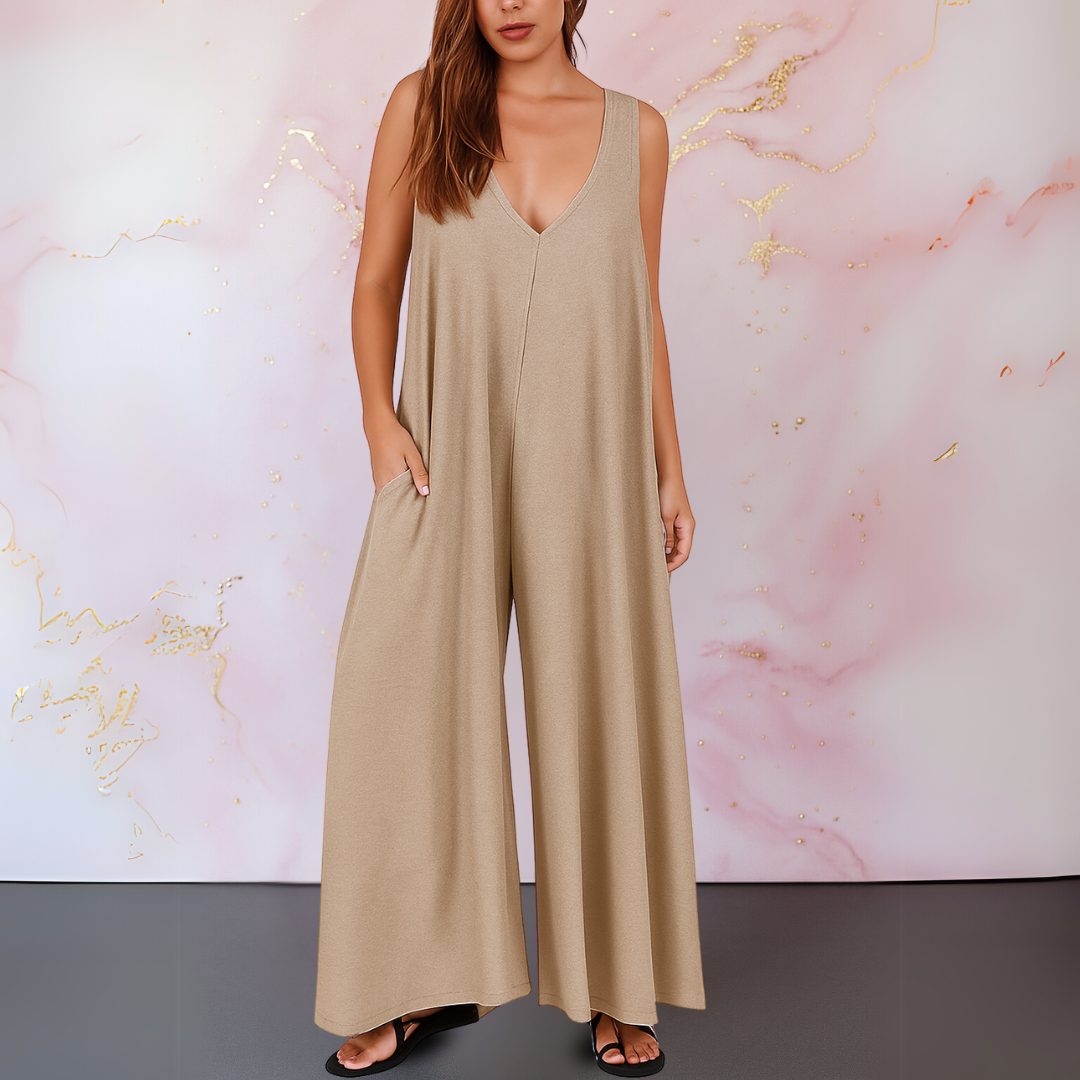 Grace | Wide-Leg Sleeveless Jumpsuit