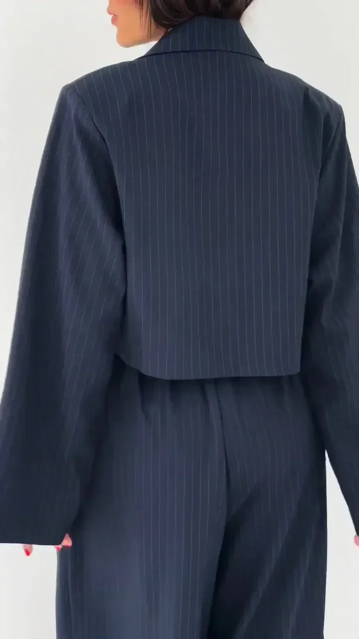 Éclat Ensemble – Tailored Bustier, Blazer & Trouser Set