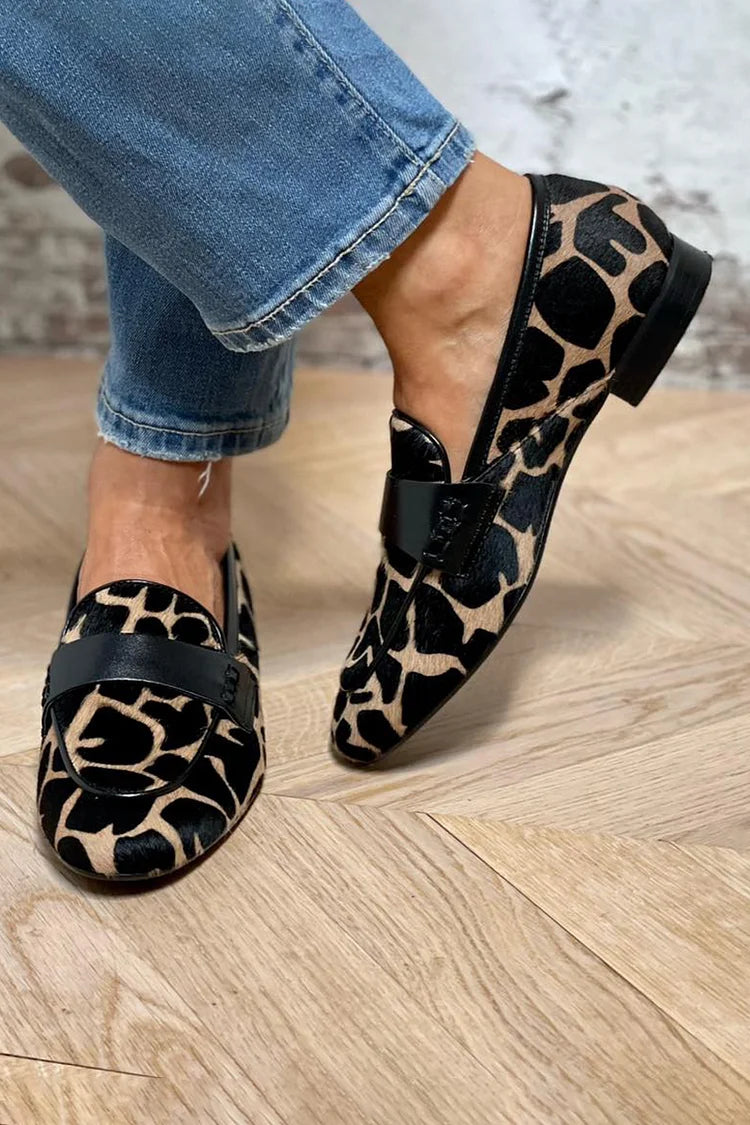Lane - Animal Print Loafer With Elegant Detail