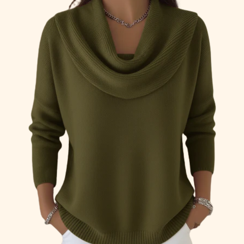 Eliza - Elegant Cowl Neck Sweater