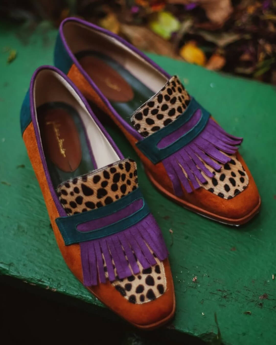 Billie - Loafer With Fringes And Animal Print