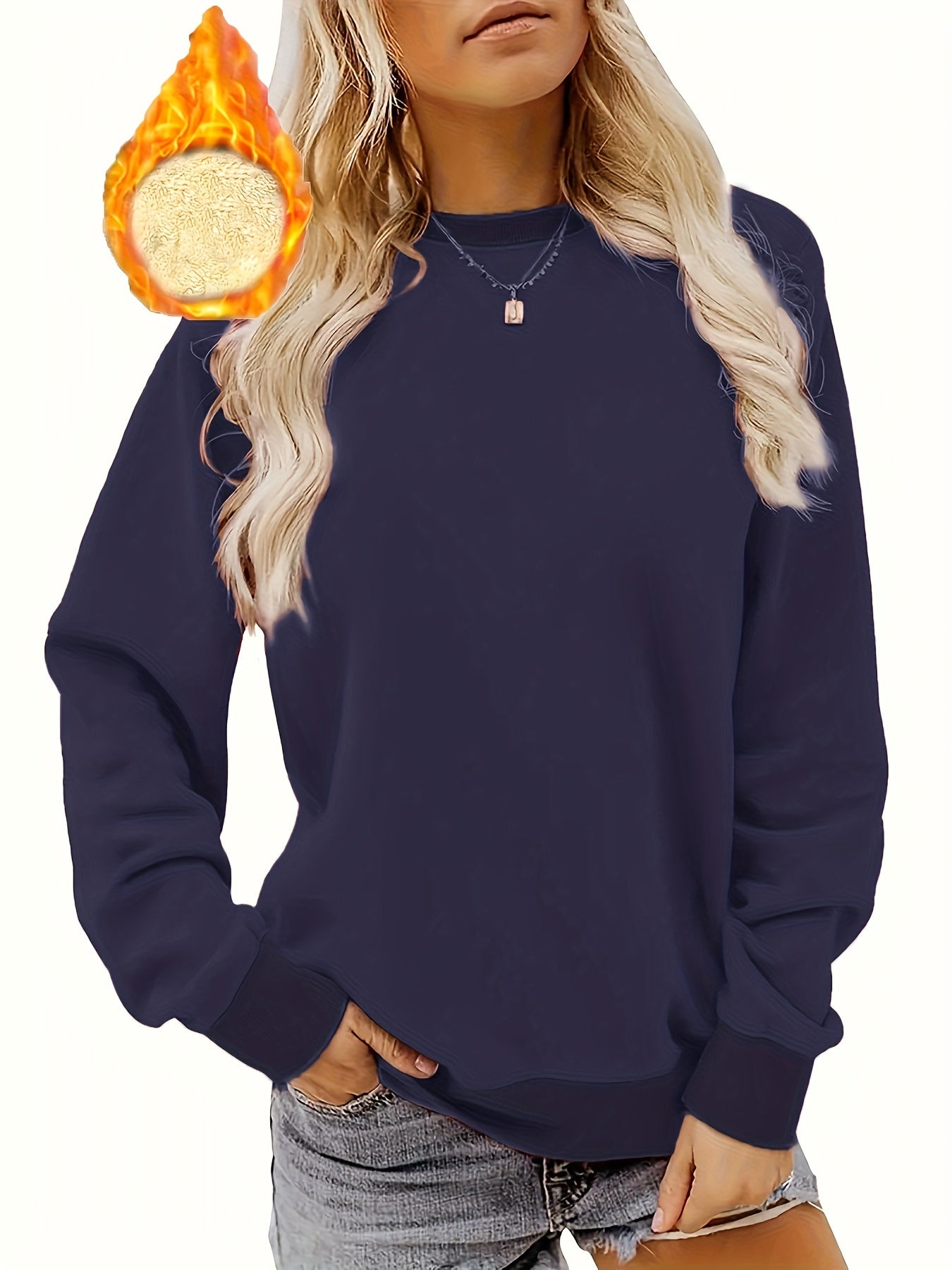 Mila - Winter Pullover Thermal Sweatshirt