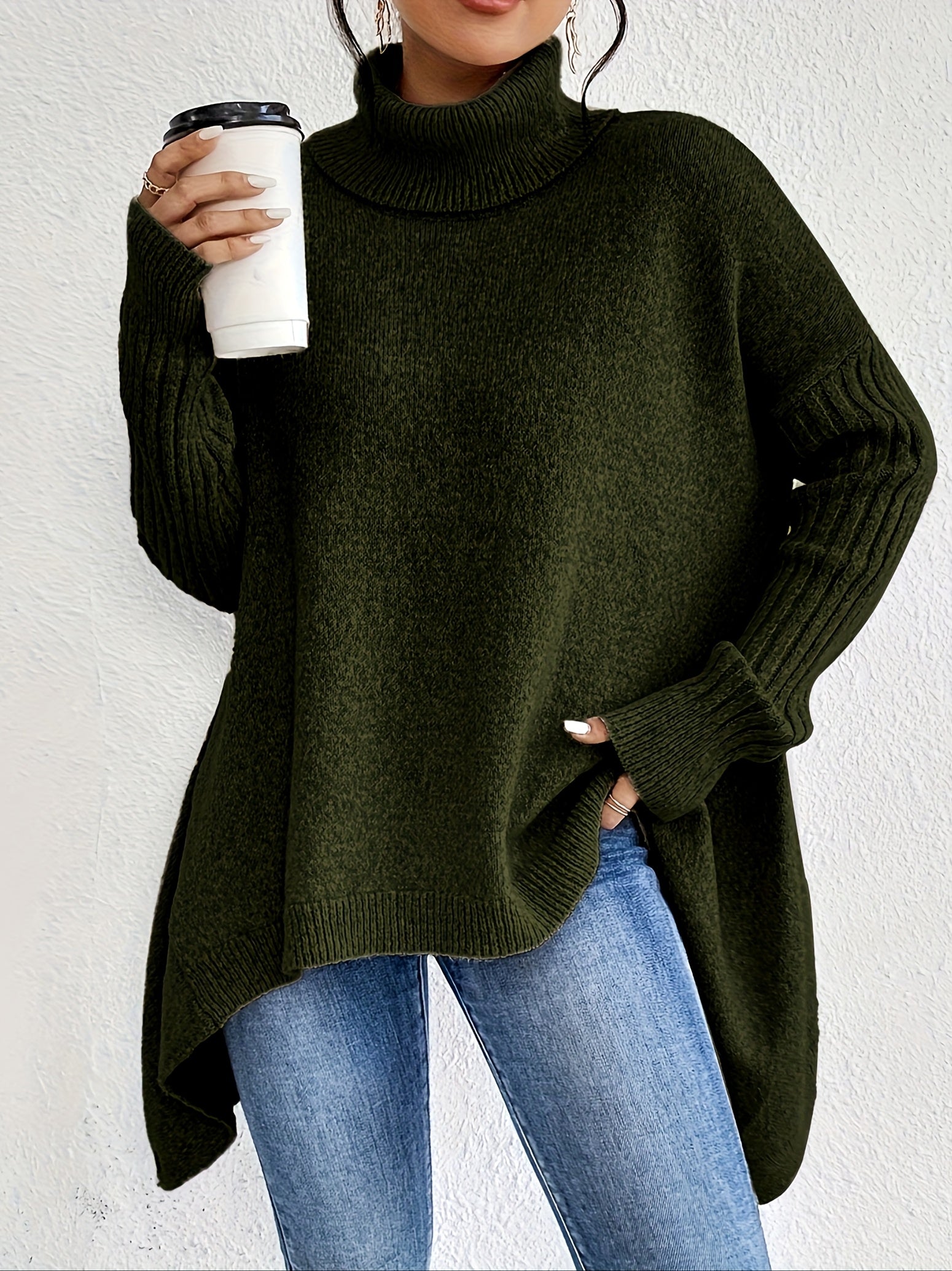 Isla - Oversized Turtleneck Sweater