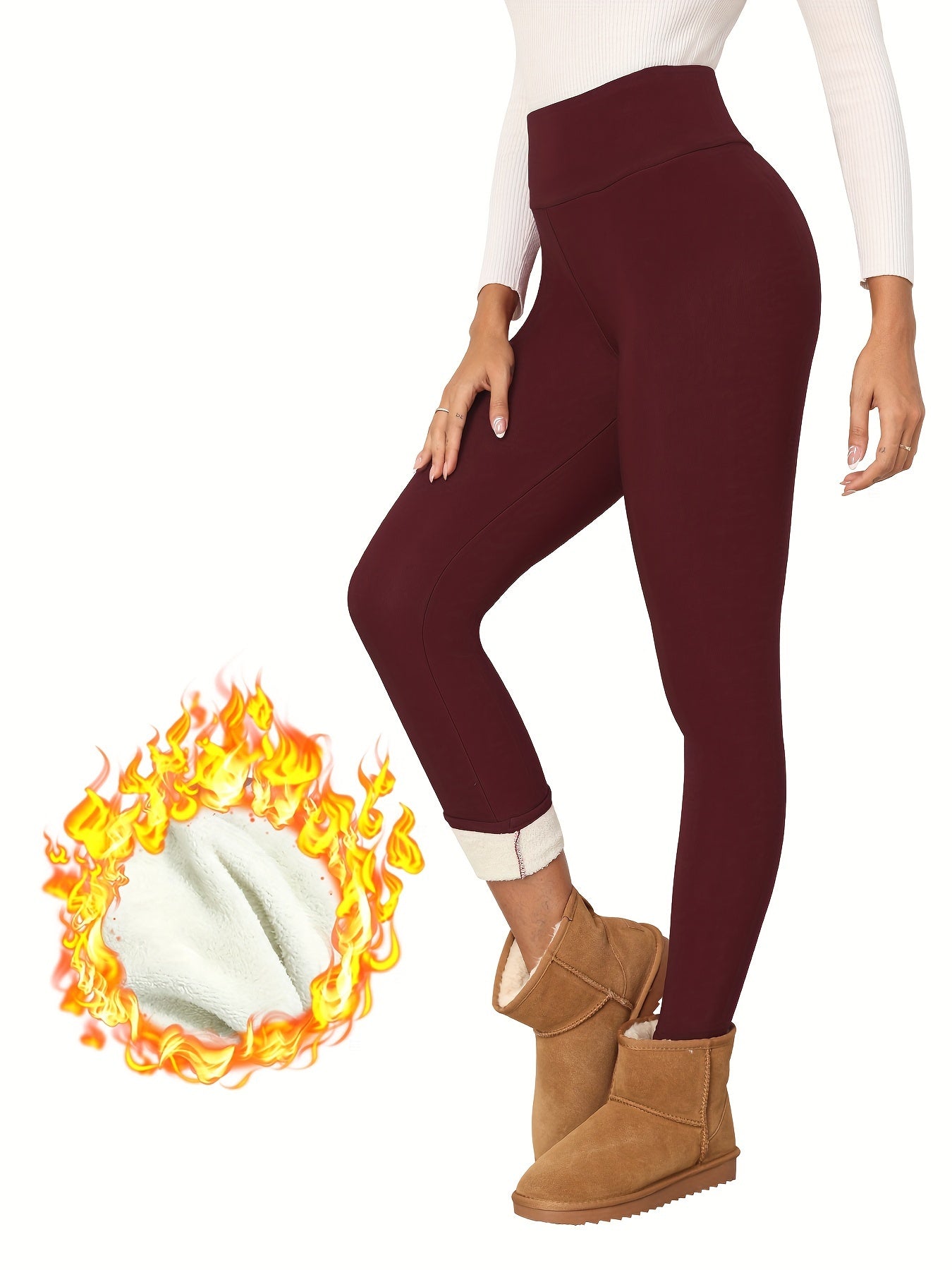 Sofia - High-Waist Thermal Leggings Pants