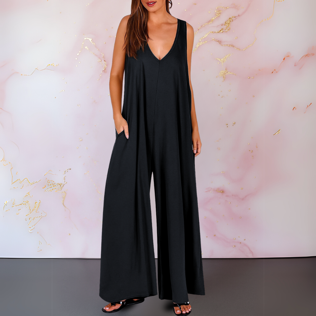 Grace | Wide-Leg Sleeveless Jumpsuit
