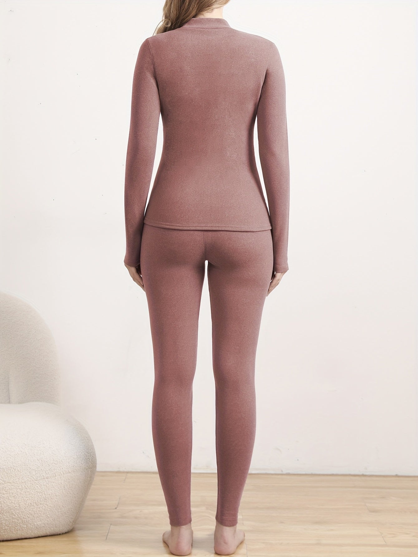 Claudia - Thermal Set High-Neck Winter Base Layer