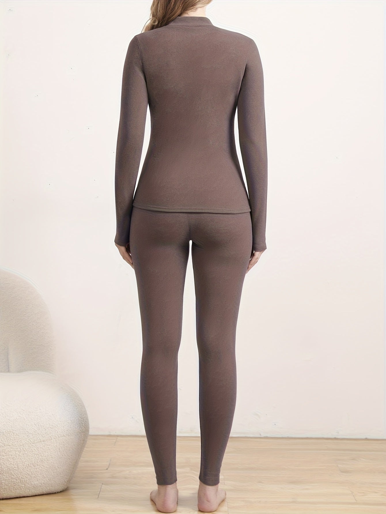 Claudia - Thermal Set High-Neck Winter Base Layer
