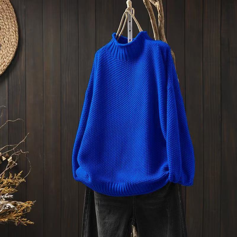 Evelyn - Oversized Waffle Knit Pullover