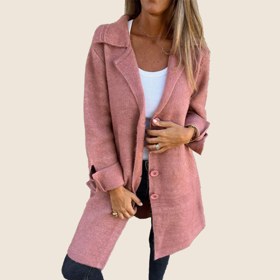 Marcelle - Chic Hooded Coat with Pockets