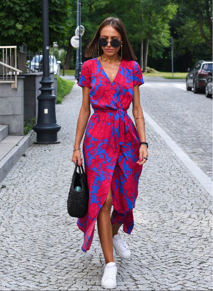 Aureza | Soft Bloom Wrap Dress