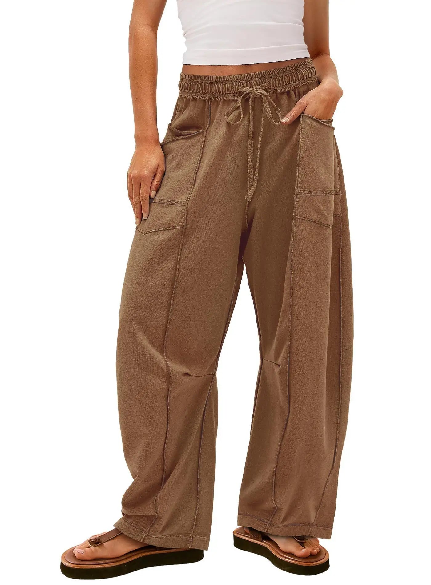 Nova - Wide-Leg Cargo Pants with Pockets