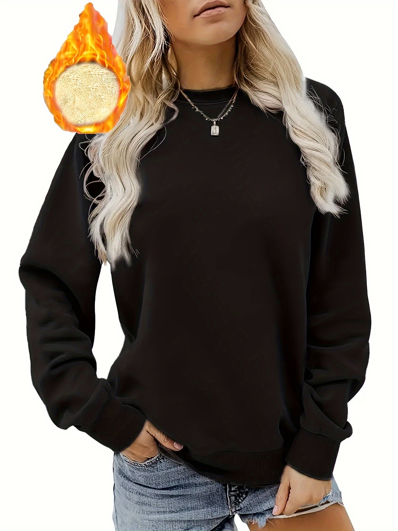 Mila - Winter Pullover Thermal Sweatshirt