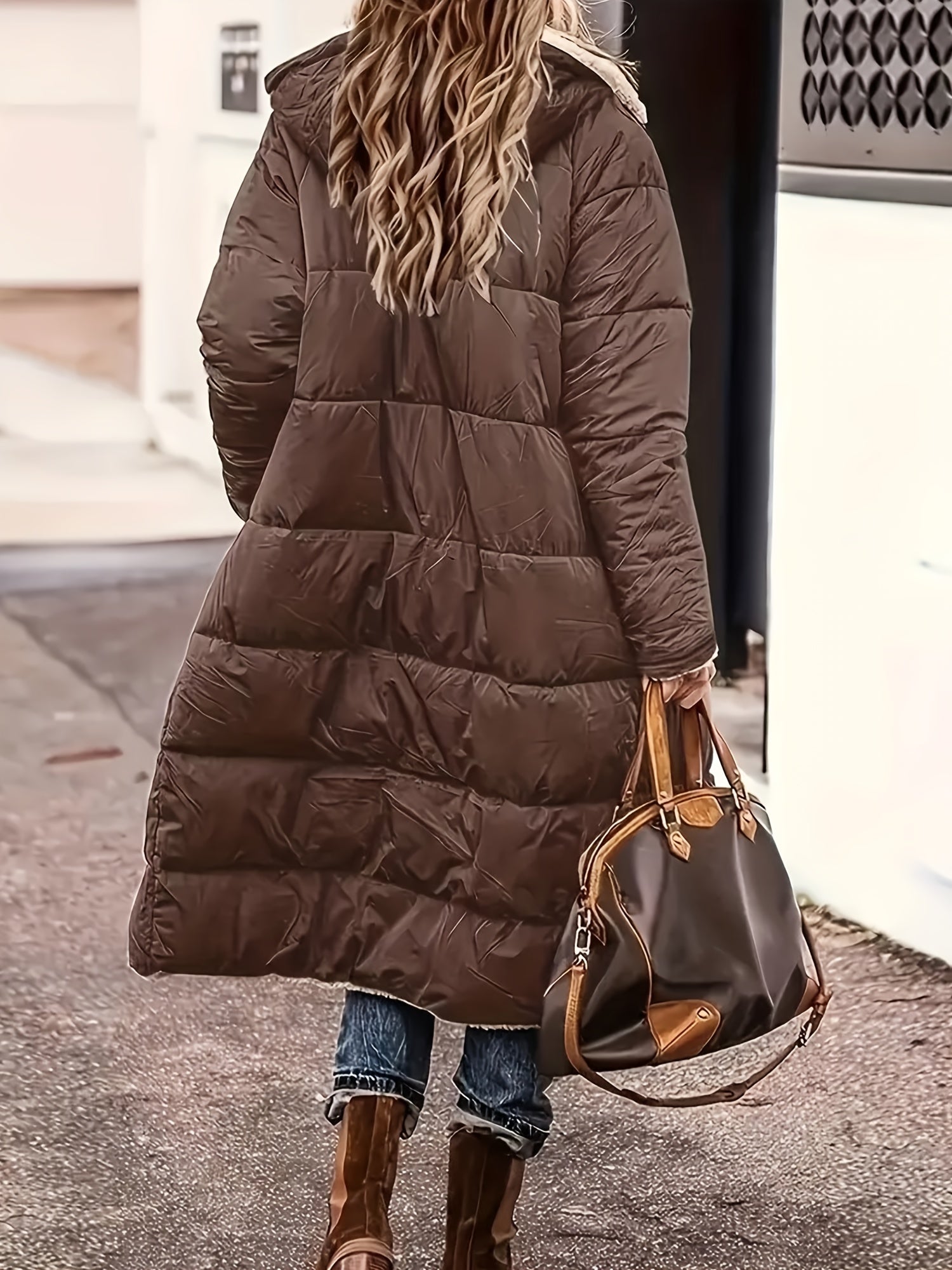 Sophia - Long Puffer Warm Coat Hooded