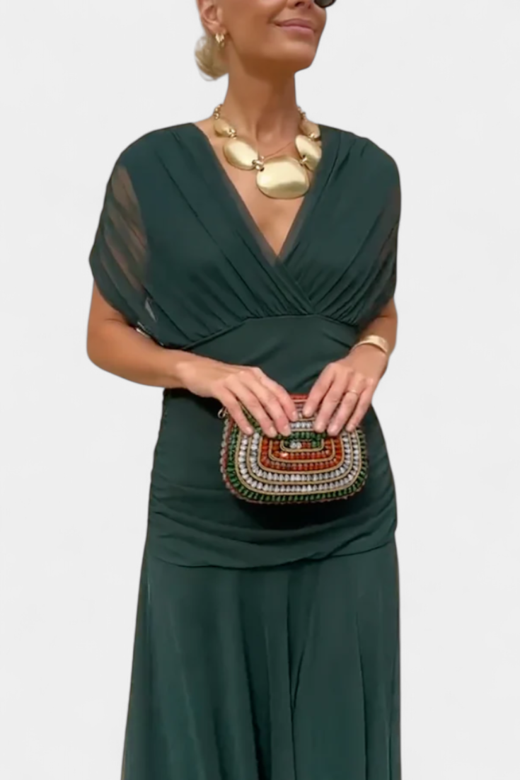 Alondra – Elegant Formal Dress with Off-Shoulder Design