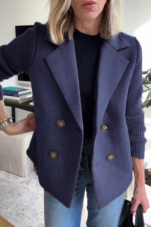 Aria - Women’s Double-Breasted Knit Blazer