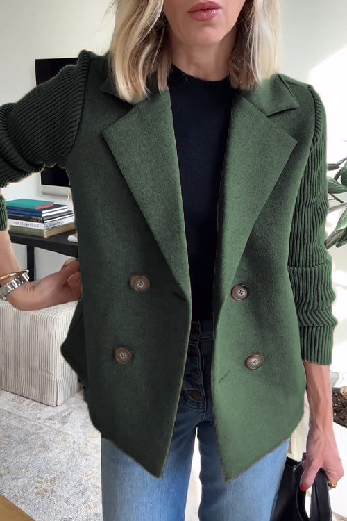 Aria - Women’s Double-Breasted Knit Blazer