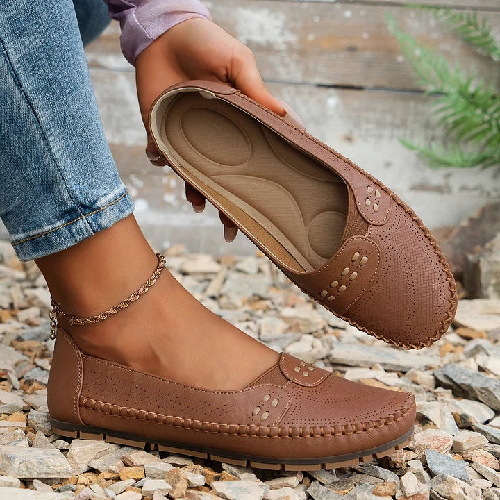 Elora - Casual Slip-On Loafers Comfort Flats