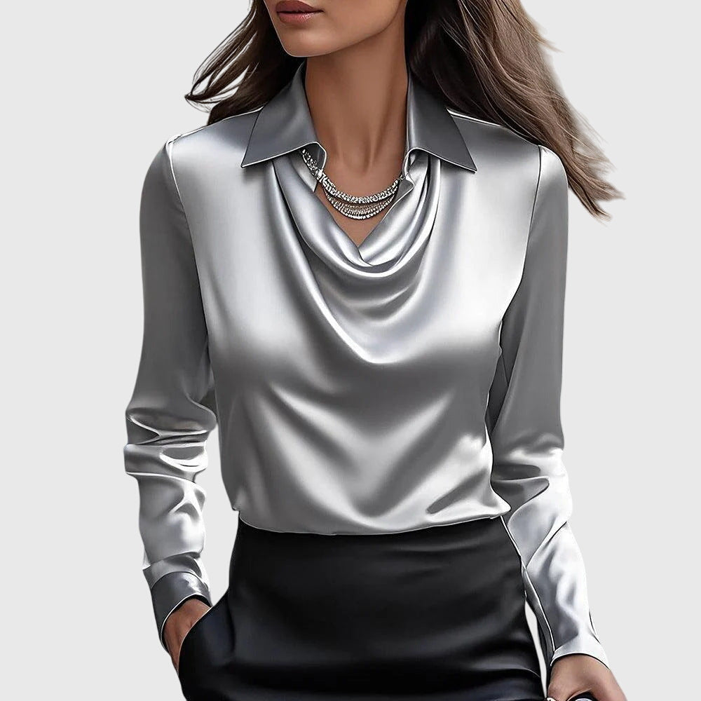 Brooklyn | Elegant Draped Blouse