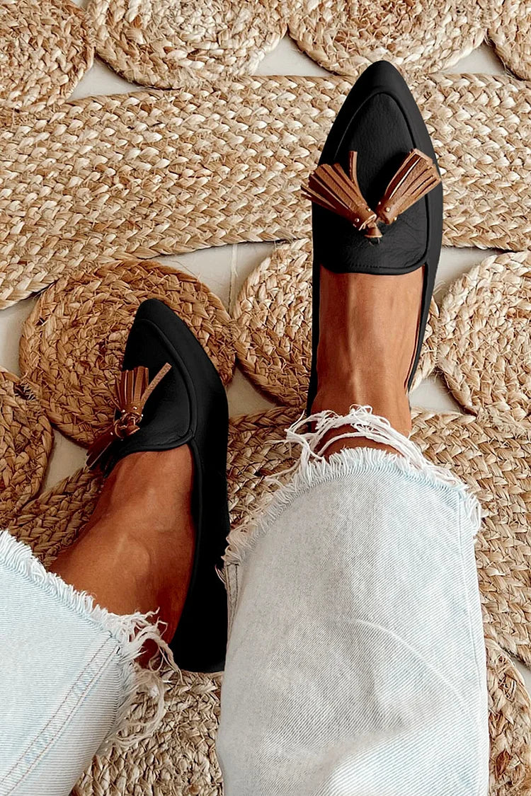 Wyatt - Pointed Loafers With Tassel