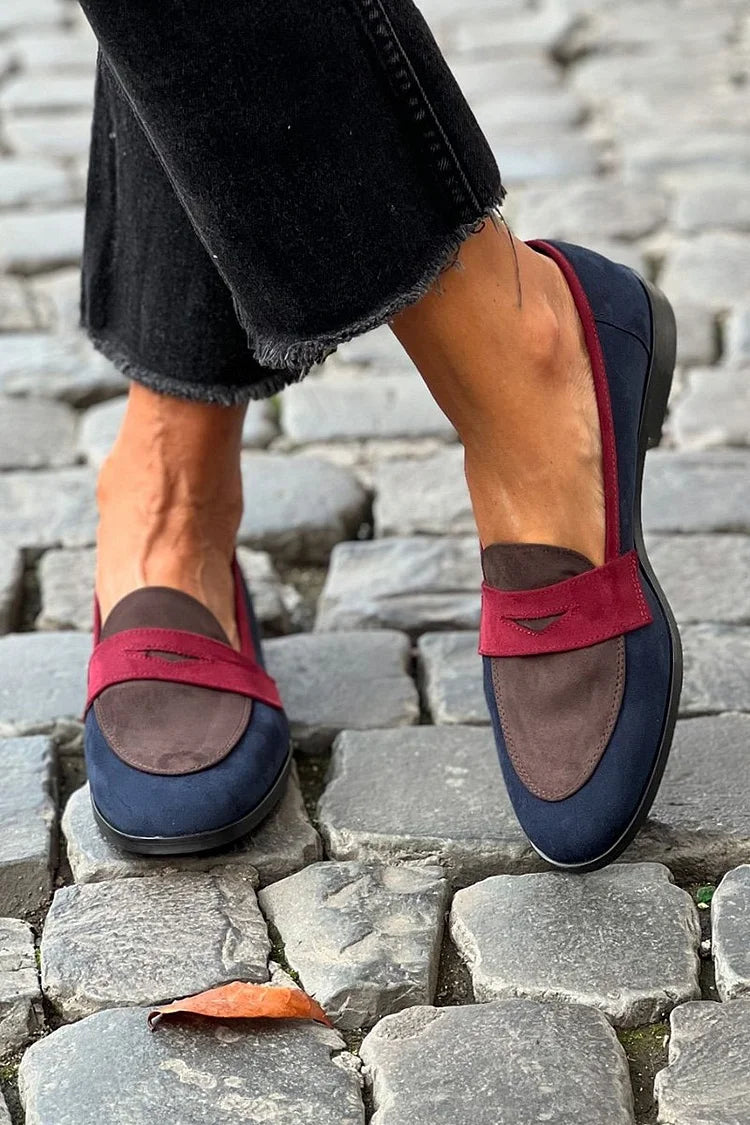 Leigh - COLOR-BLOCK LOAFERS