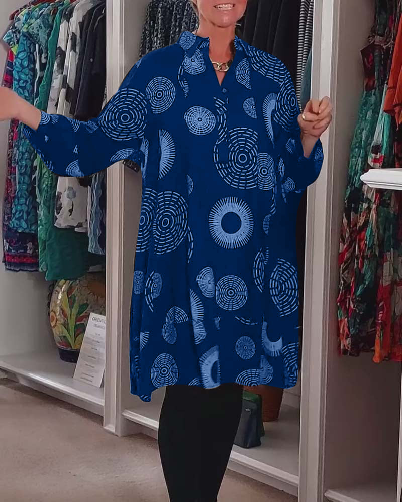 Meliora - Boho Pattern Tunic Dress