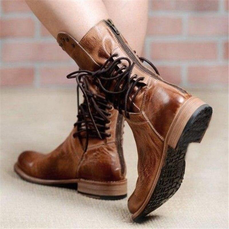Caithlyn - Vintage Lace-Up Boots
