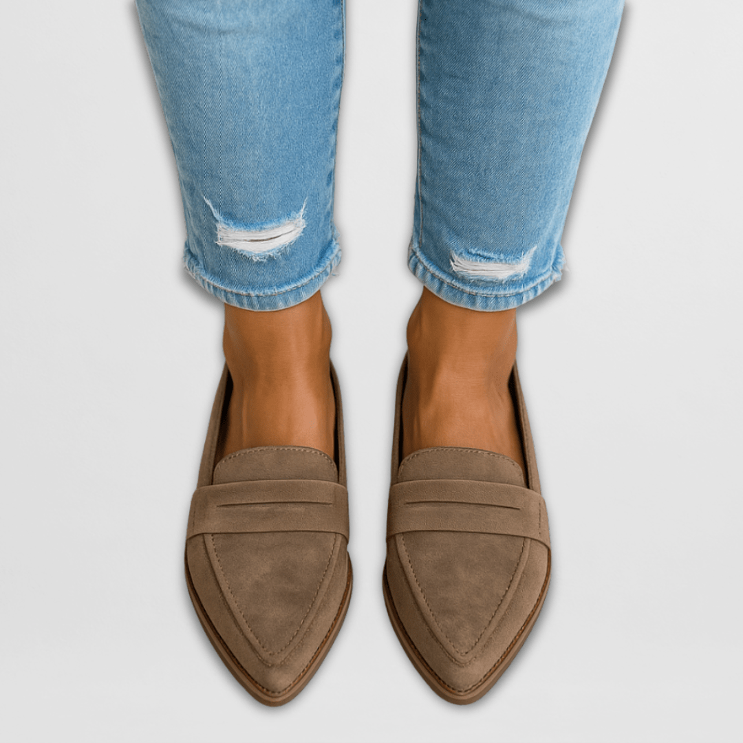 Alessia - Pointed Toe Slip-On Loafers