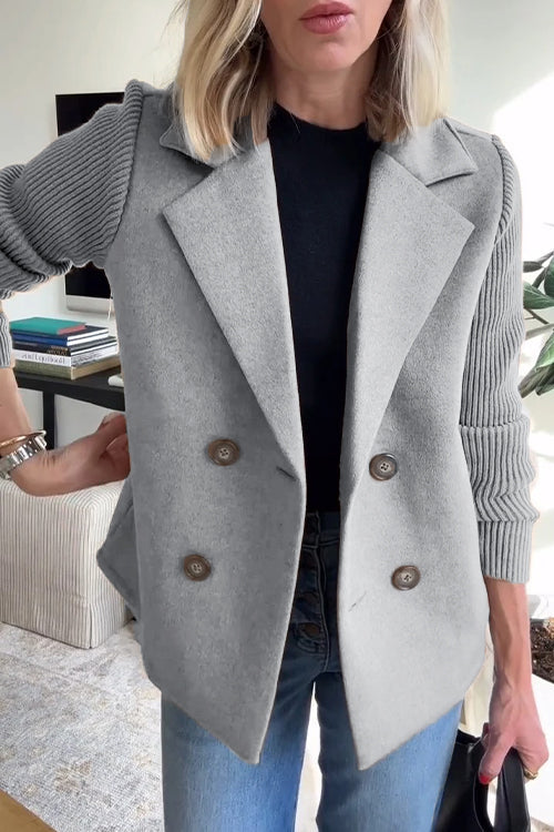 Aria - Women’s Double-Breasted Knit Blazer