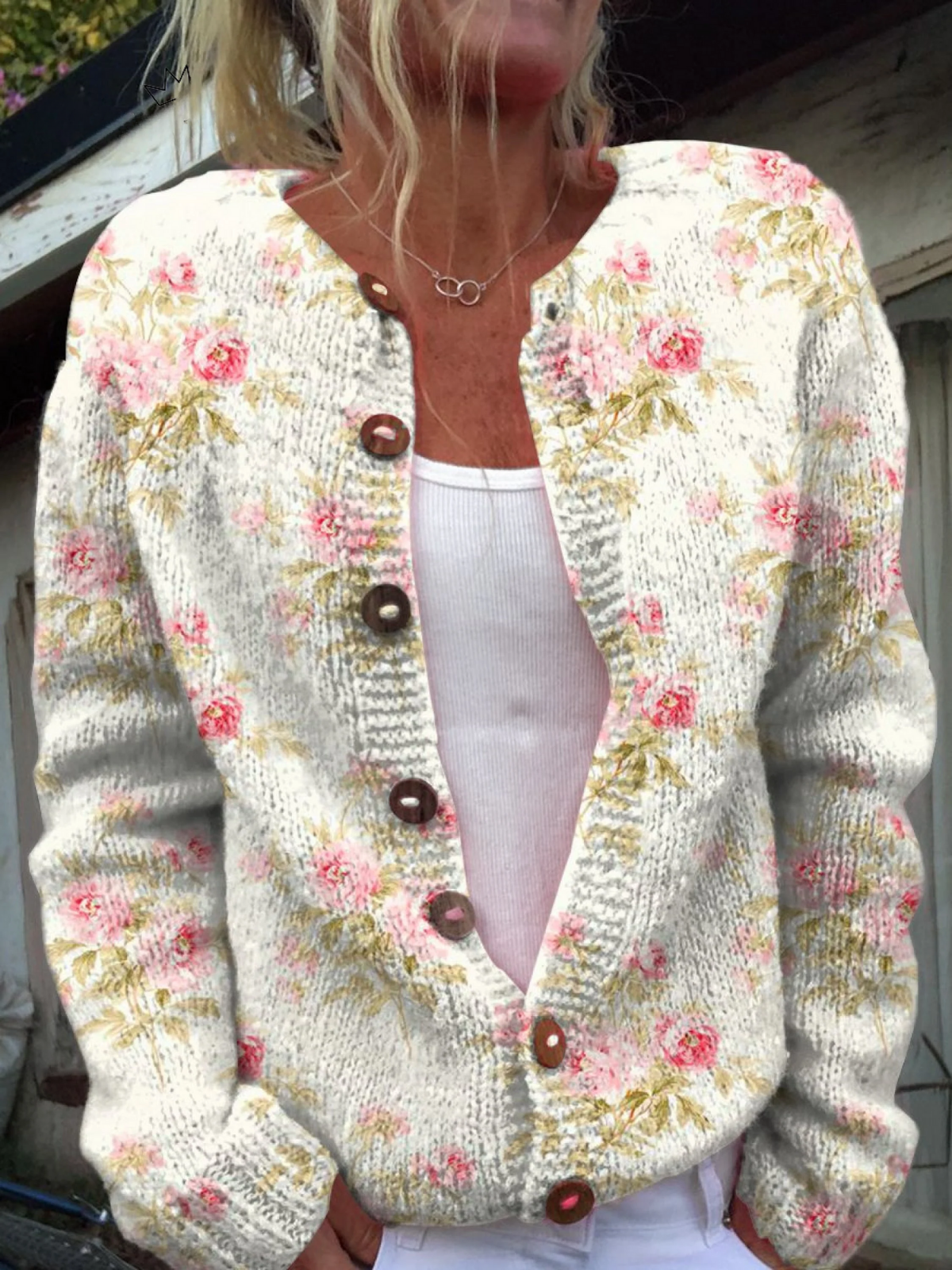 Amélie - Vintage Rose Cardigan