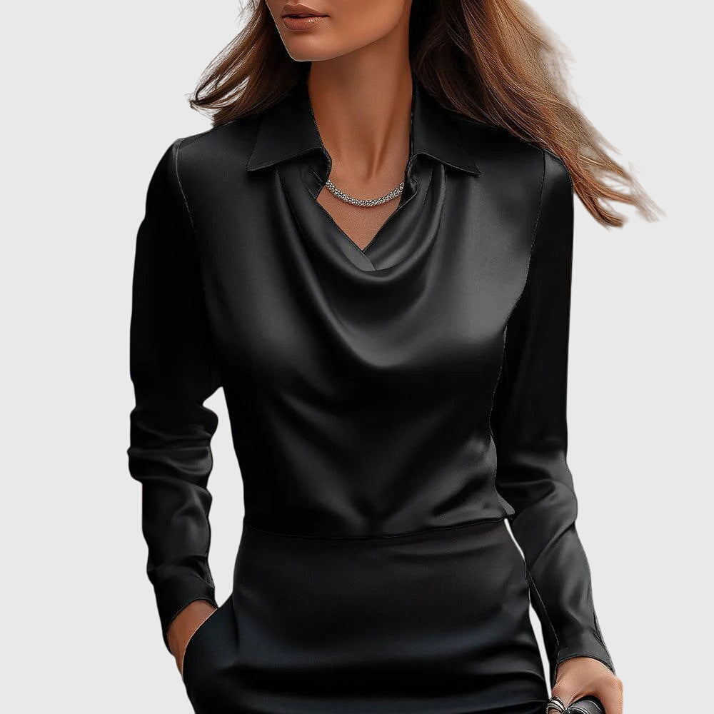 Brooklyn | Elegant Draped Blouse