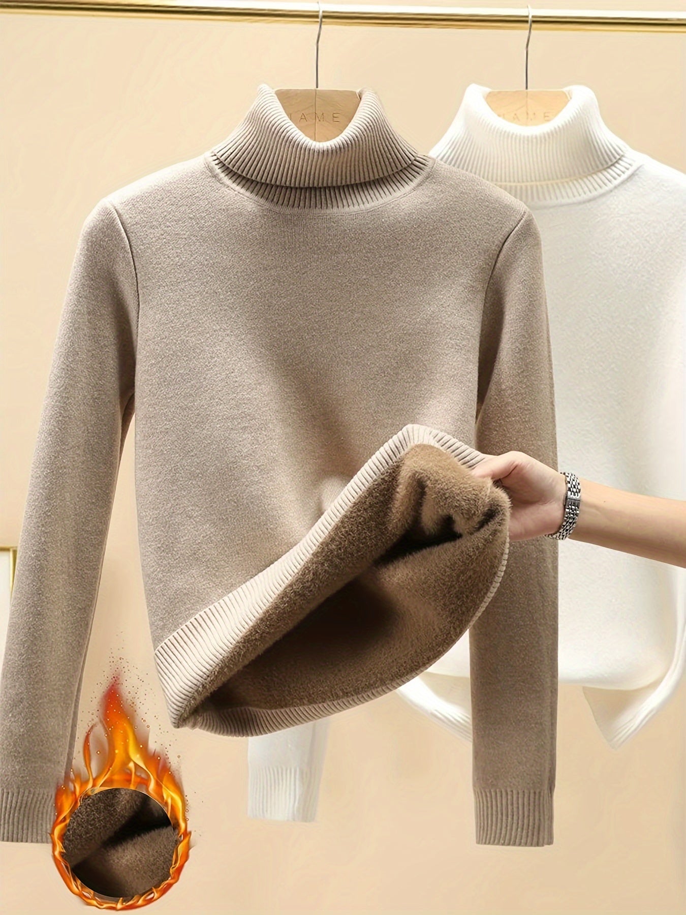 Elena - Thermal Turtleneck Winter Sweater