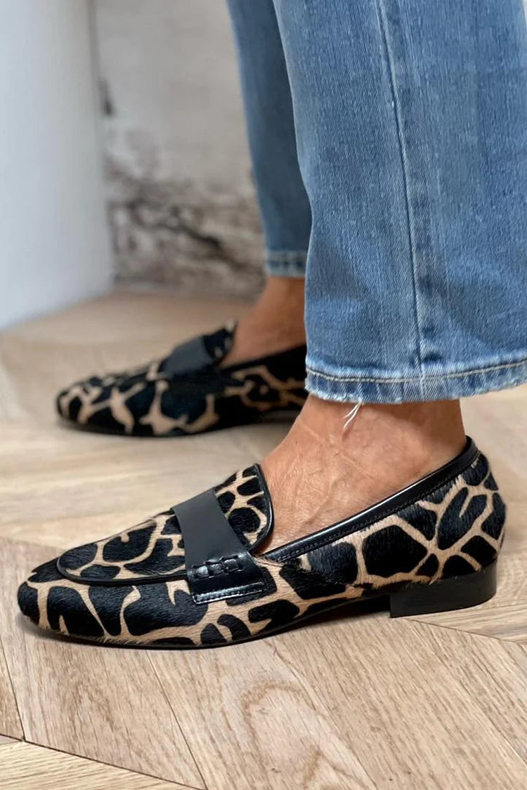 Lane - Animal Print Loafer With Elegant Detail