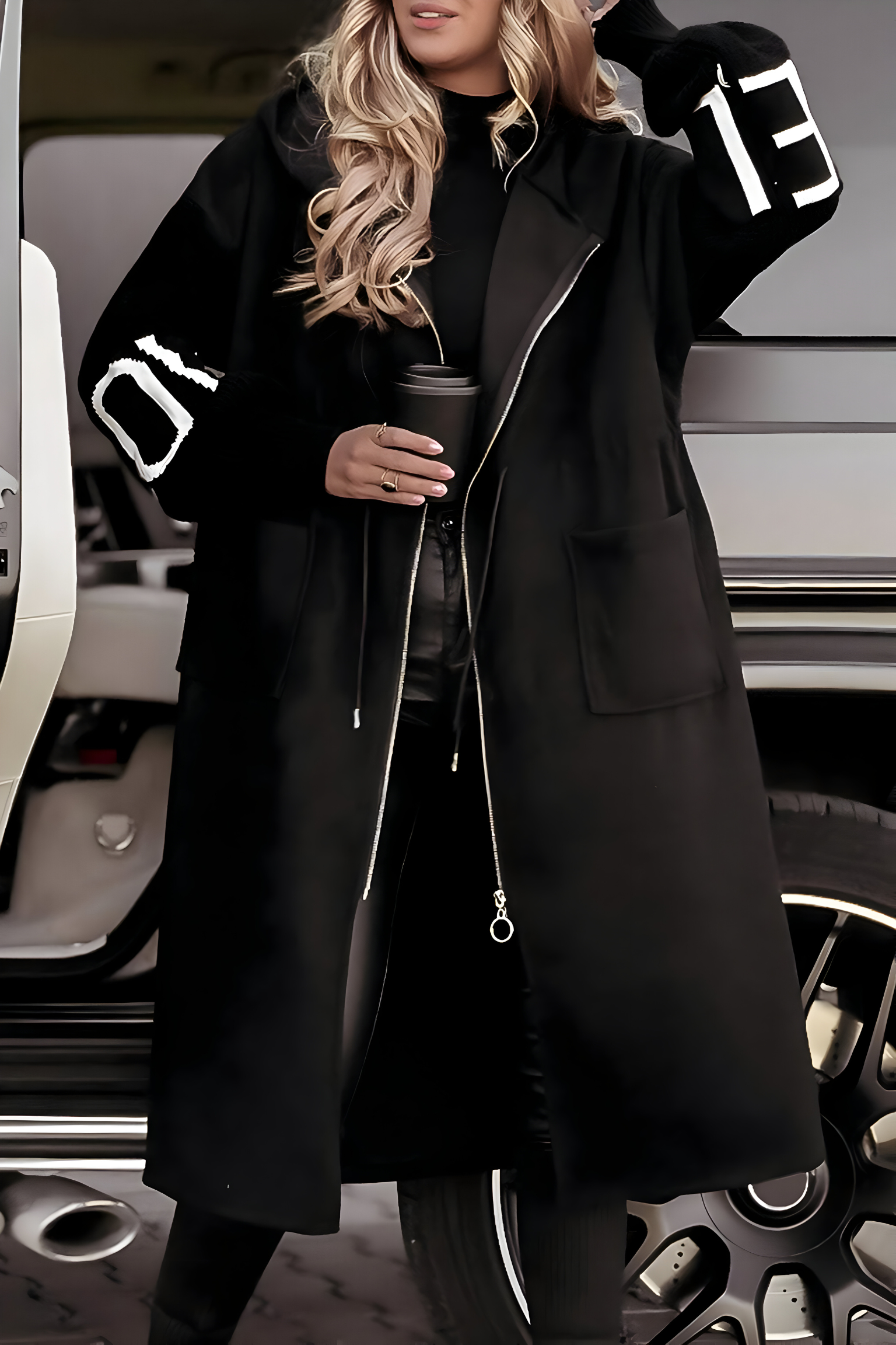Rosana - Elegant Hooded Coatigan