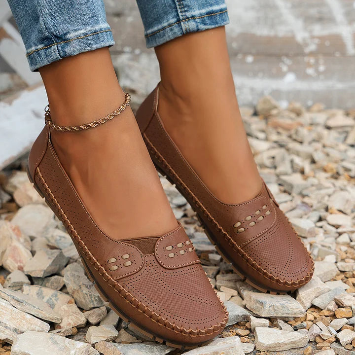 Elora - Casual Slip-On Loafers Comfort Flats