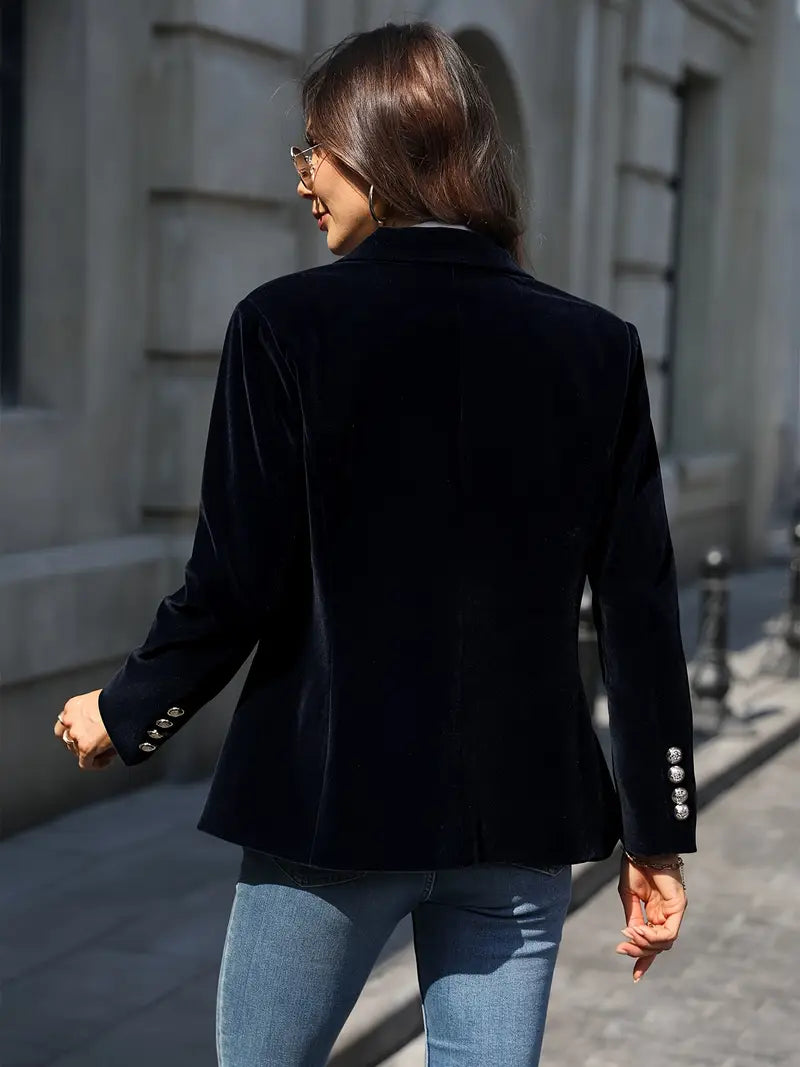 Julissa - Tailored Velvet Blazer