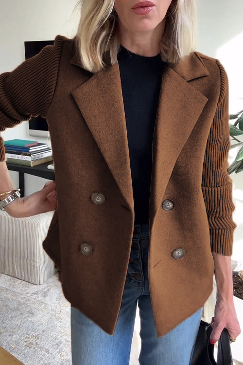 Aria - Women’s Double-Breasted Knit Blazer