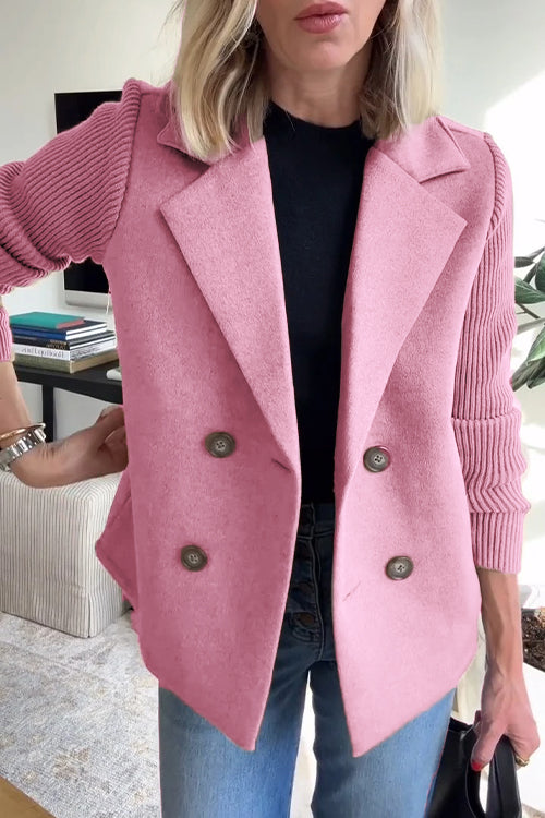 Aria - Women’s Double-Breasted Knit Blazer