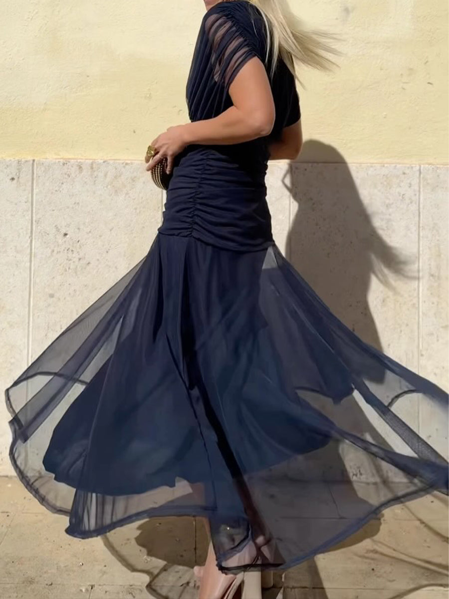 Velisse - Elegant Flowing Midi Dress