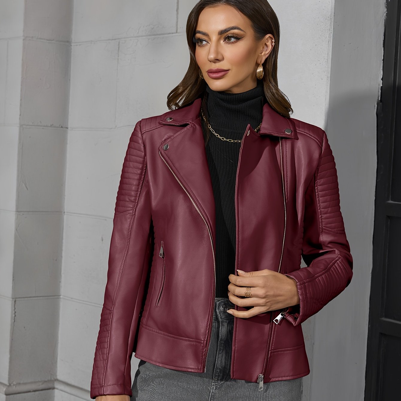 Margaux - Chic Modern Moto Jacket