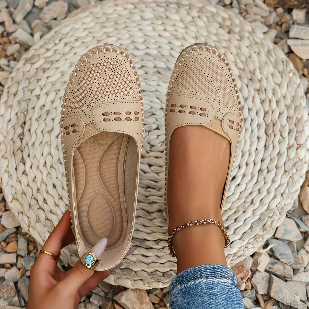 Elora - Casual Slip-On Loafers Comfort Flats