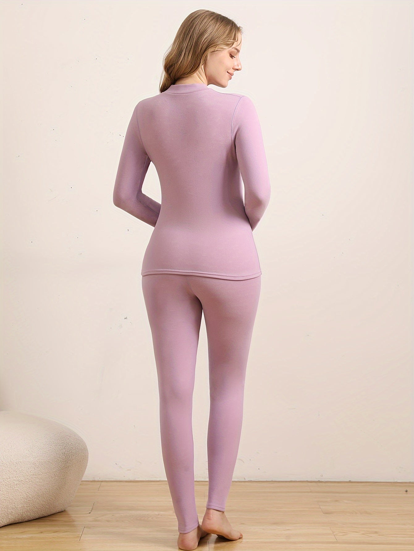 Claudia - Thermal Set High-Neck Winter Base Layer