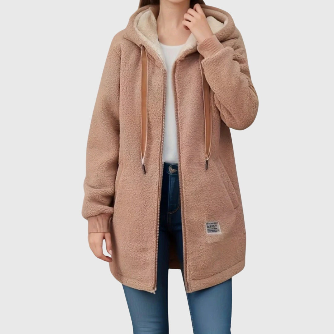 Amelia - Women’s Hooded Teddy Jacket