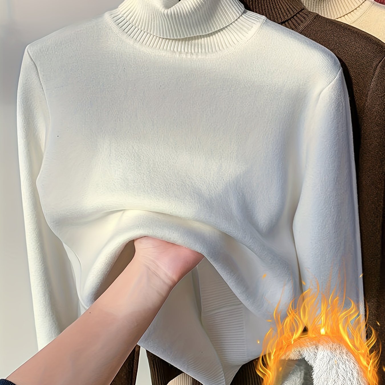 Elena - Thermal Turtleneck Winter Sweater