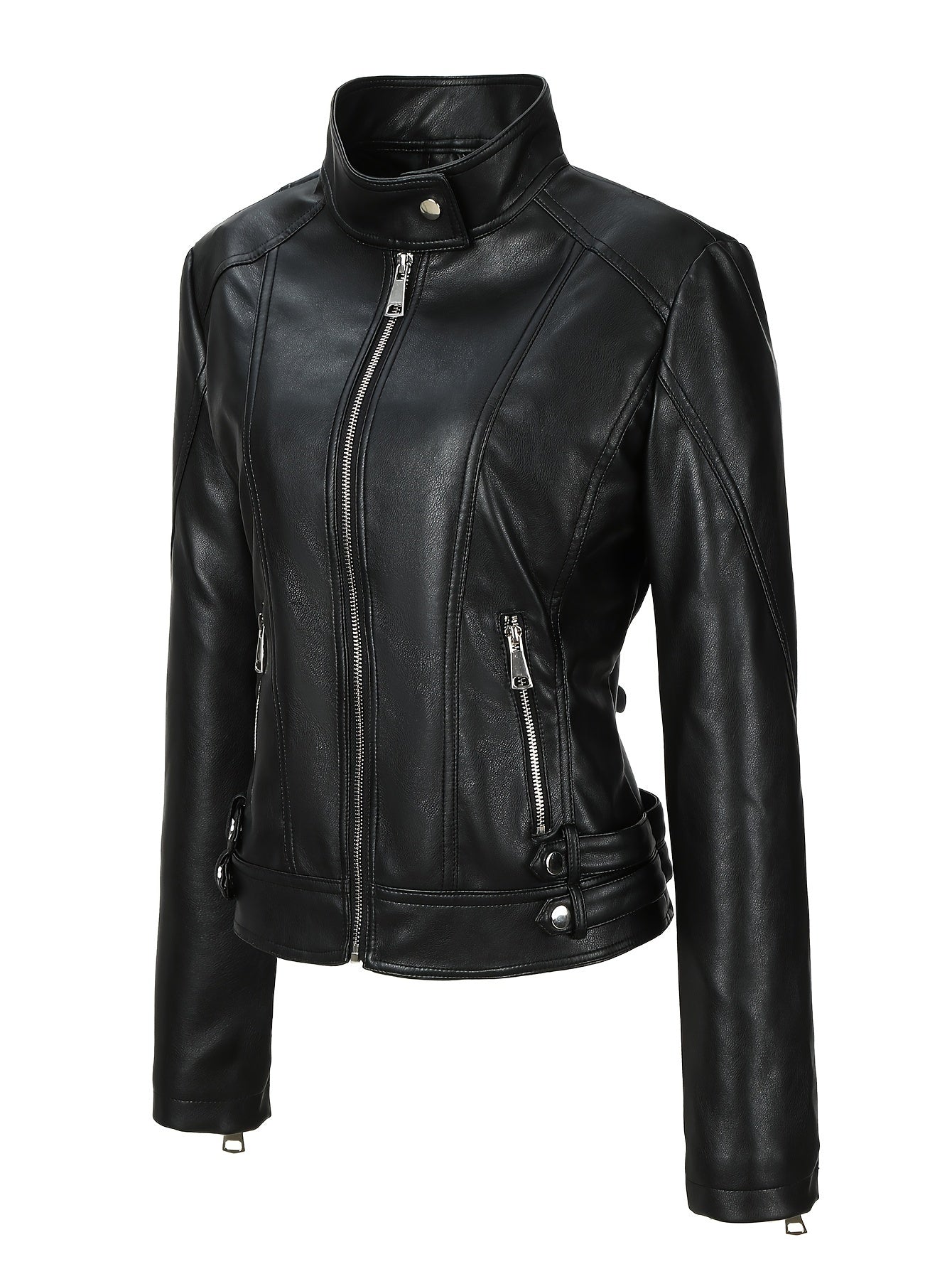 Élodie - Classic Moto-Inspired Jacket
