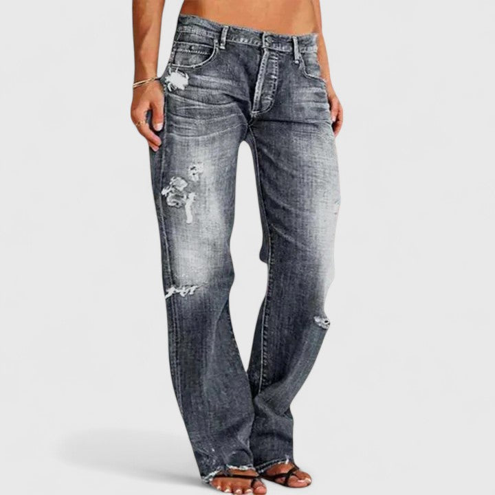 Lianette| Elegant Wide-Leg Jeans