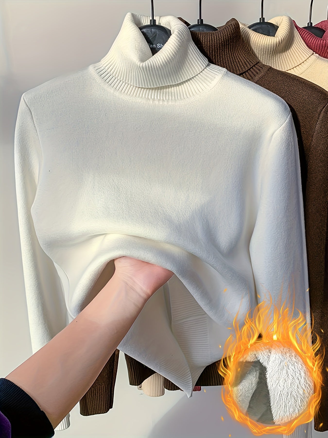Elena - Thermal Turtleneck Winter Sweater